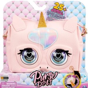 Purse Pet Glamicorn Unicorn Interactive Purse with Glitter Horn